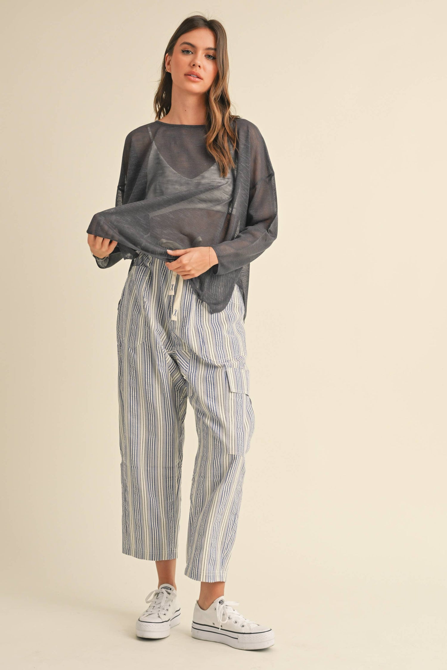 Blue Multi Relaxed Pants