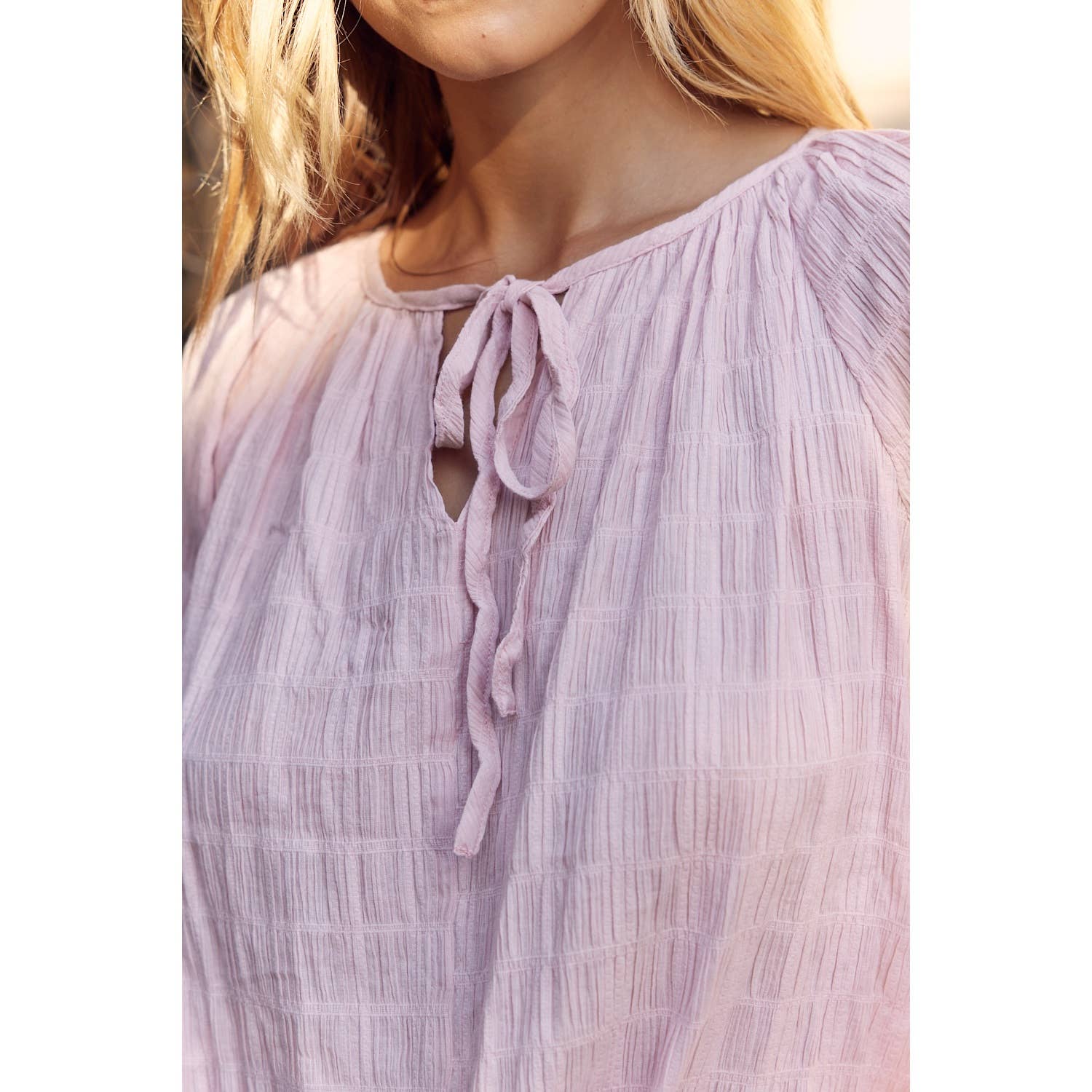 Pink Crinkled Blouse