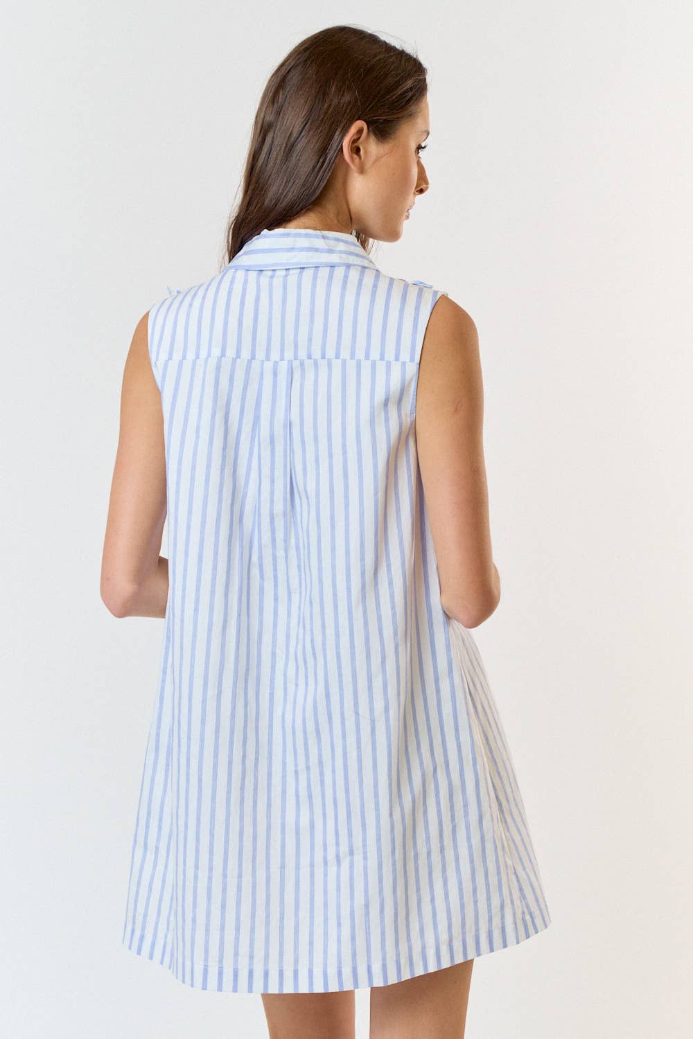 Ruffle Tank Shirt Dress