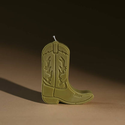 Cowboy Boot Candle: Sagebrush