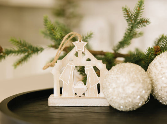 Nativity Wood Ornament